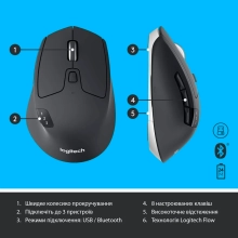 Купить Комплект клавиатура и мышь Logitech MK850 Wireless Performance Combo US (920-008226) - фото 8