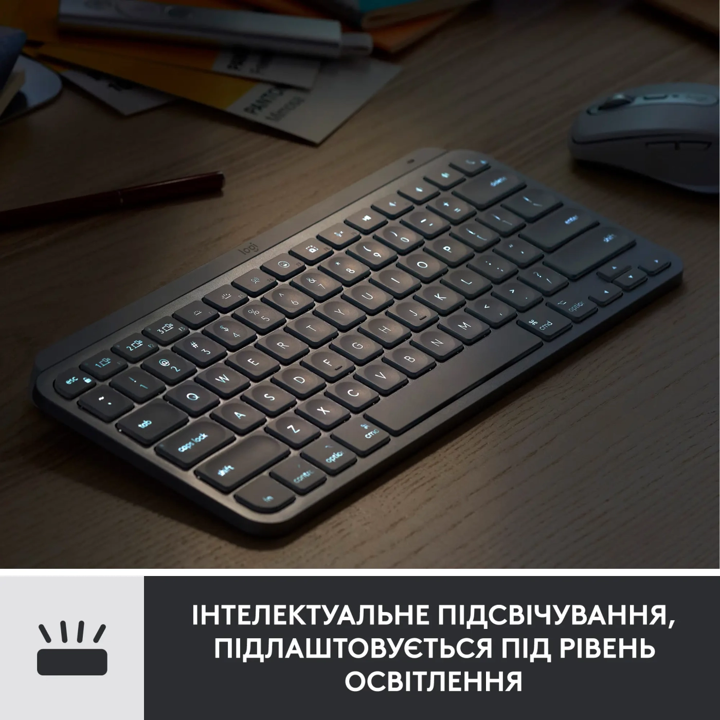 Купити Комплект клавіатура та миша Logitech MX Keys Mini Combo for Business Graphite US (920-011061) - фото 8