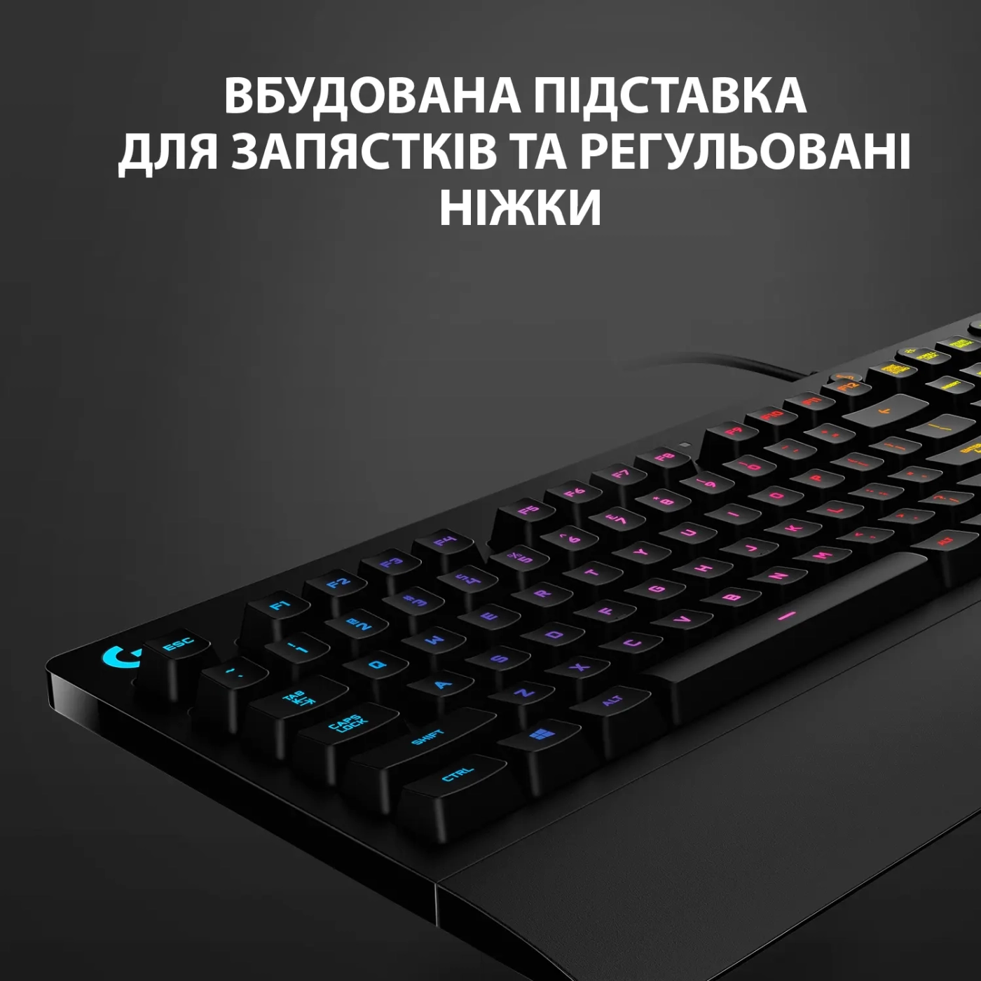 Купить Клавиатура Logitech G213 Prodigy Gaming Keyboard USB RUS (920-008092) - фото 6