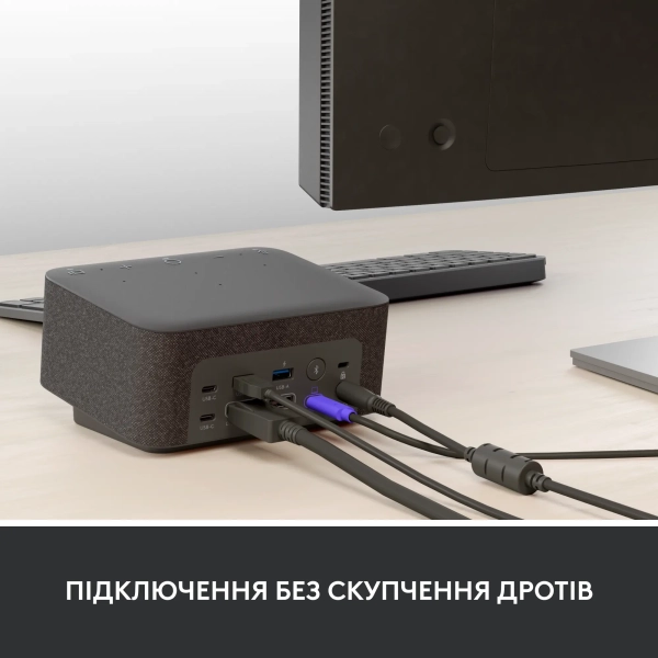 Купити Універсальна док-станція Logitech Logi Dock Graphite USB UC - фото 6