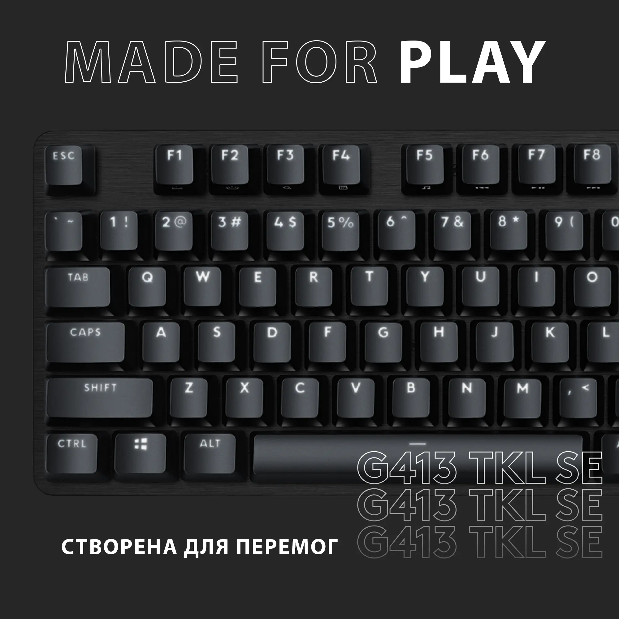 Купить Клавиатура Logitech G413 TKL SE Corded Mechanical Gaming Keyboard Black (920-010446) - фото 8