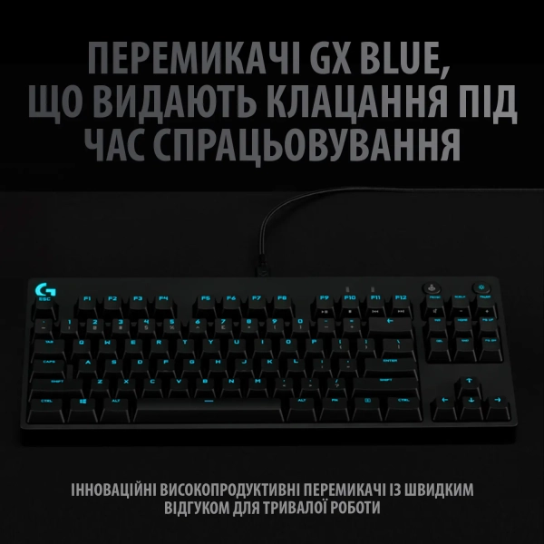 Купить Клавиатура Logitech G PRO Mechanical Gaming Keyboard Black USB US (920-009392) - фото 3