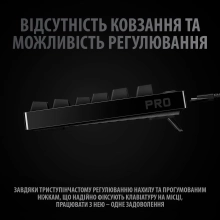 Купить Клавиатура Logitech G PRO Mechanical Gaming Keyboard Black USB US (920-009392) - фото 7