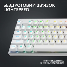 Купити Клавіатура Logitech G PRO X TKL Lightspeed Gaming Keyboard White 2.4GHZ/BT Tactile (920-012148) - фото 3
