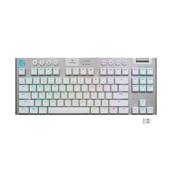 Купить Клавиатура Logitech G915 TKL Tenkeyless Lightspeed Wireless RGB Mechanical Gaming Keyboard GL Tactile White 2.4GHZ/BT (920-009664) - фото 1