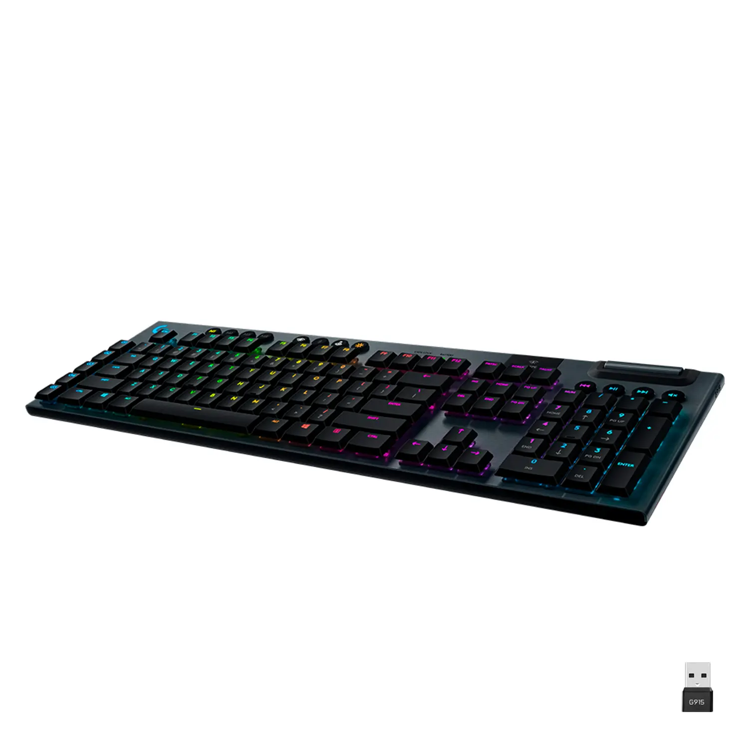 Купить Клавиатура Logitech G915 Lightspeed Wireless Mechanical Gaming Keyboard Carbon Linear (920-008962) - фото 1
