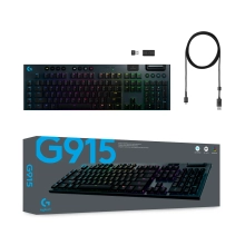 Купить Клавиатура Logitech G915 Lightspeed Wireless Mechanical Gaming Keyboard Carbon Clicky (920-009111) - фото 8