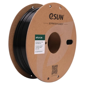 Купити ePLA-Lite Filament (пластик) для 3D принтера eSUN 1кг, 1.75мм, чорний (EPLA-LITE-P175B1) - фото 1