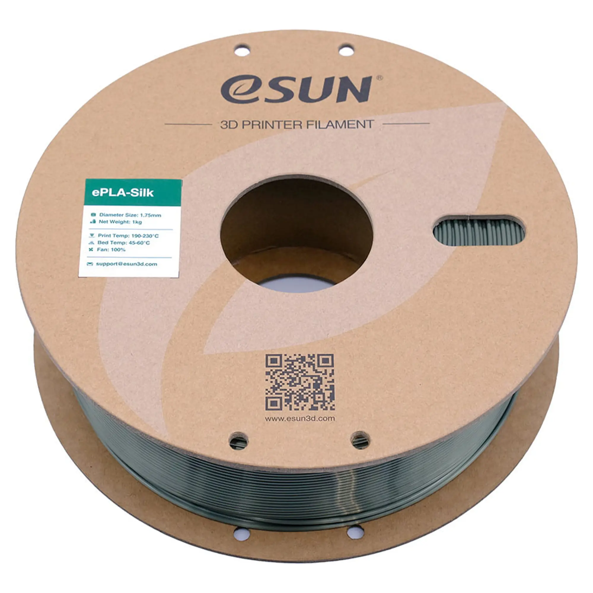 Купити eSilk-PLA Filament (пластик) для 3D принтера eSUN 1кг, 1.75мм, бронзовий (ESILK-PLA175FB1) - фото 2