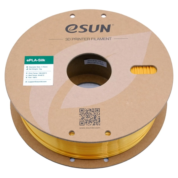 Купити eSilk-PLA Filament (пластик) для 3D принтера eSUN 1кг, 1.75мм, золотой (ESILK-PLA175J1) - фото 2