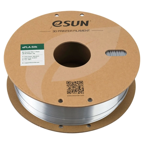 Купити eSilk-PLA Filament (пластик) для 3D принтера eSUN 1кг, 1.75мм, сірий (ESILK-PLA175S1) - фото 2