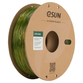 Купити eTPU-95A Filament (пластик) для 3D принтера eSUN 1кг, 1.75мм, райдужний (ETPU-95A175RBB1) - фото 1