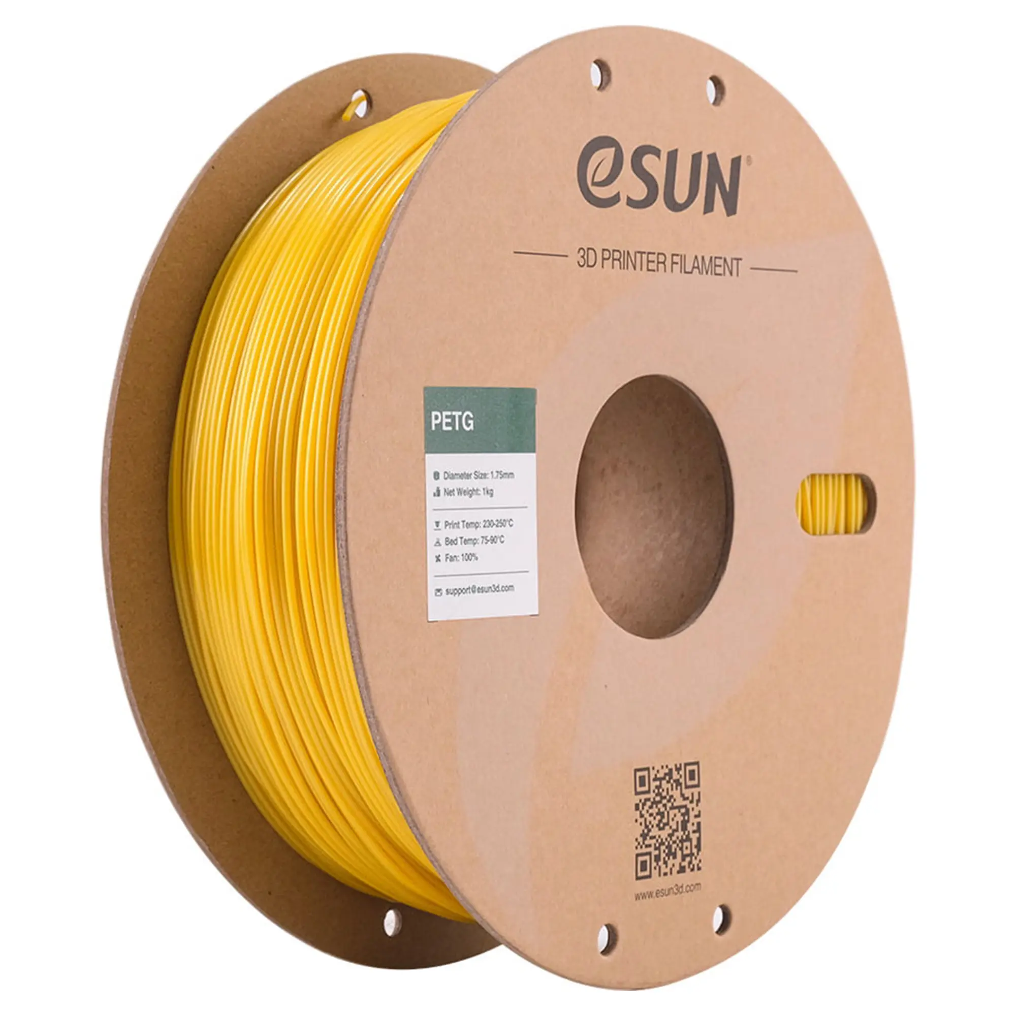 Купити PETG Filament (пластик) для 3D принтера eSUN 1кг, 1.75мм, чисте золото (PETG175SJ1) - фото 1