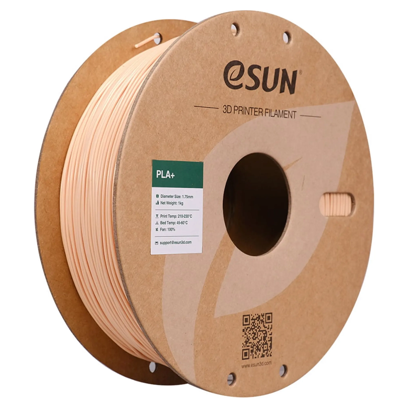 Купити PLA Plus Filament (пластик) для 3D принтера eSUN 1кг, 1.75мм, бежевий (PLA+175BG1) - фото 1