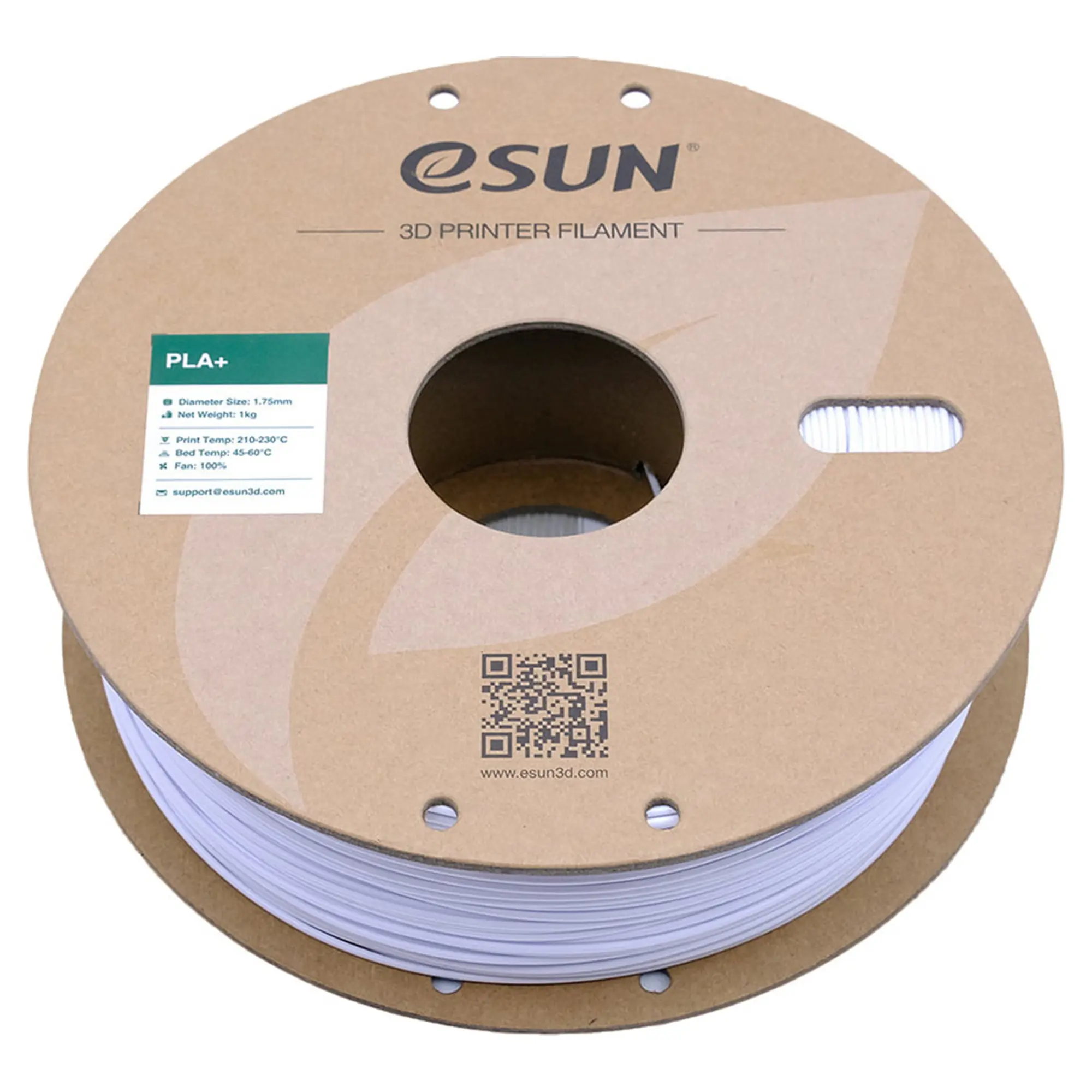Купити PLA Plus Filament (пластик) для 3D принтера eSUN 1кг, 1.75мм, холодний білий (PLA+175CW1) - фото 2