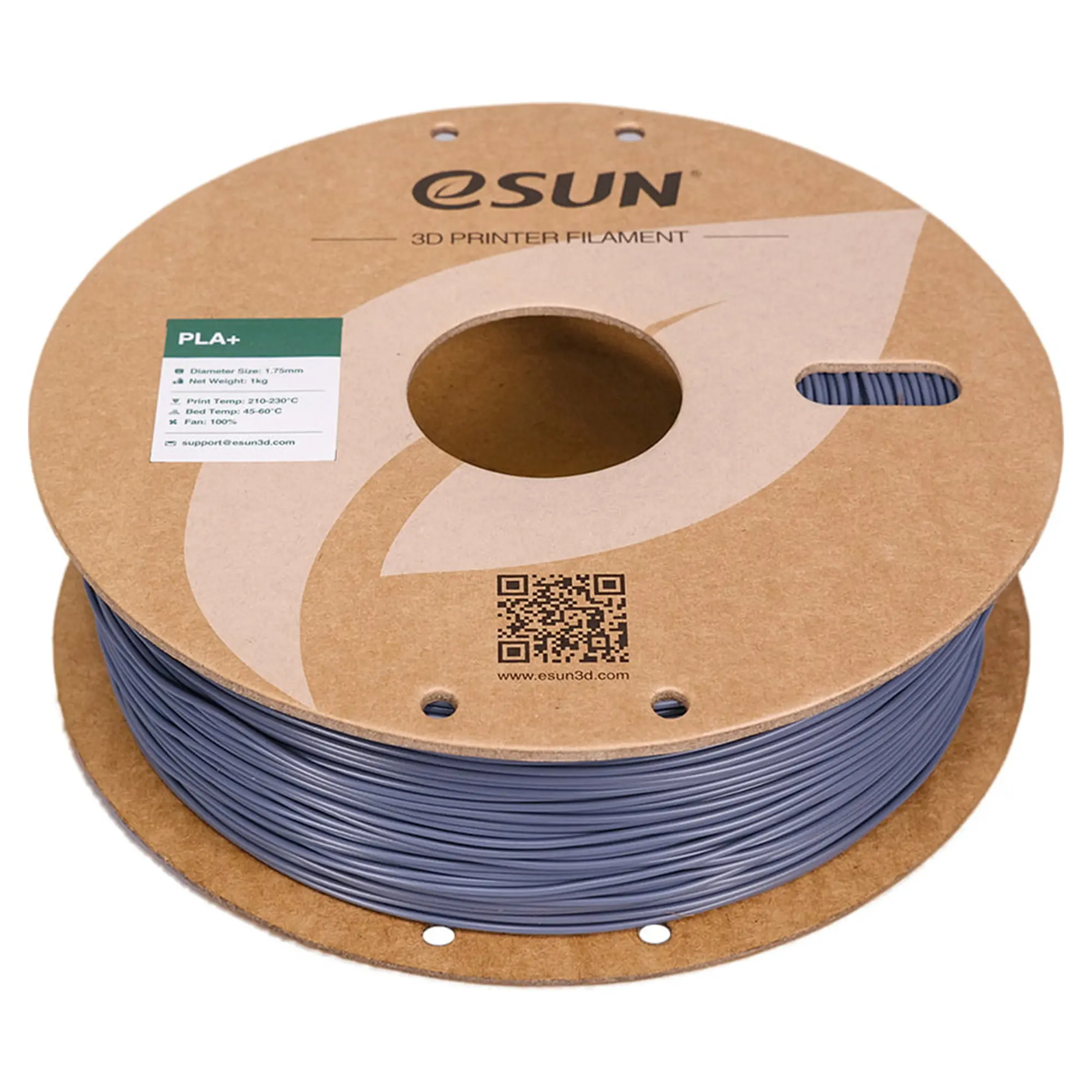 Купити PLA Plus Filament (пластик) для 3D принтера eSUN 1кг, 1.75мм, сірий (PLA+175H1) - фото 2