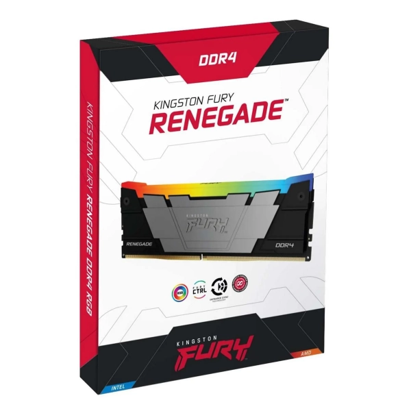 Купить Модуль памяти Kingston FURY Renegade RGB Black DDR4-3600 32GB (2x16GB) CL16-20-20 1.35V XMP - фото 4