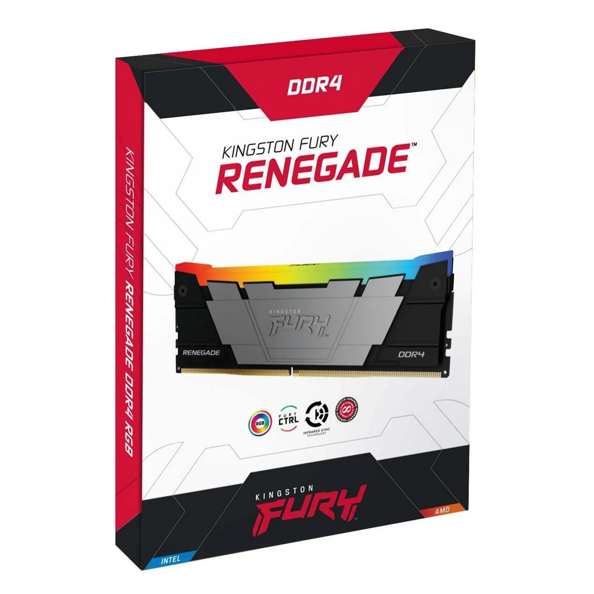 Купить Модуль памяти Kingston FURY Renegade RGB Black DDR4-3600 32GB (2x16GB) CL16-20-20 1.35V XMP - фото 4