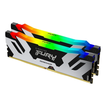 Купить Модуль памяти Kingston Renegade Silver/Black RGB DDR5-8000 32GB (2x16GB) CL38-48-48 1.45V XMP - фото 1