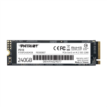 Купить SSD диск PATRIOT P310 240GB M.2 NVMe (P310P240GM28) - фото 1