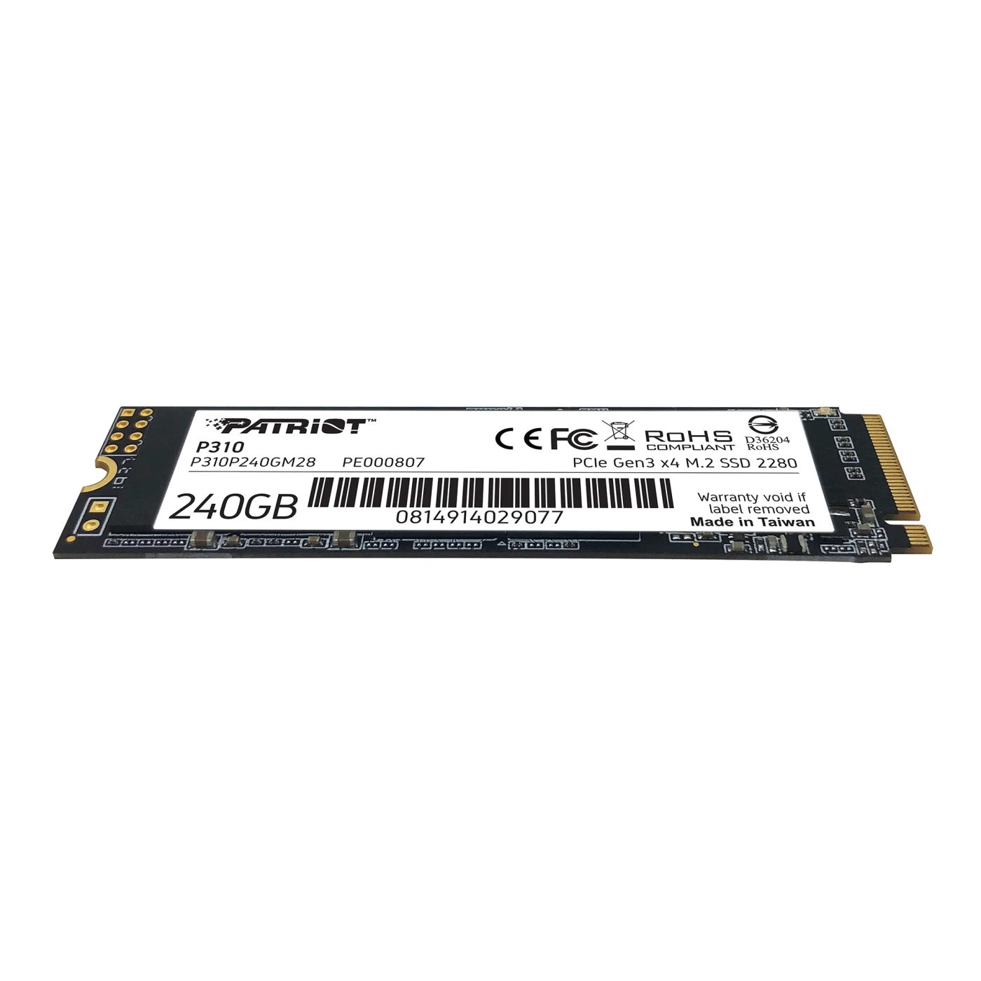 Купить SSD диск PATRIOT P310 240GB M.2 NVMe (P310P240GM28) - фото 4