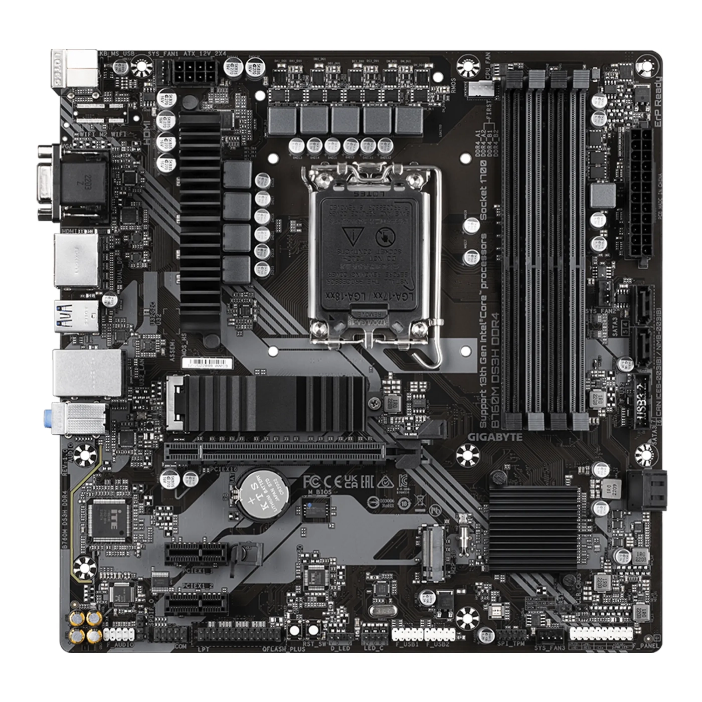 Купить Материнская плата GIGABYTE B760M DS3H DDR4 - фото 2