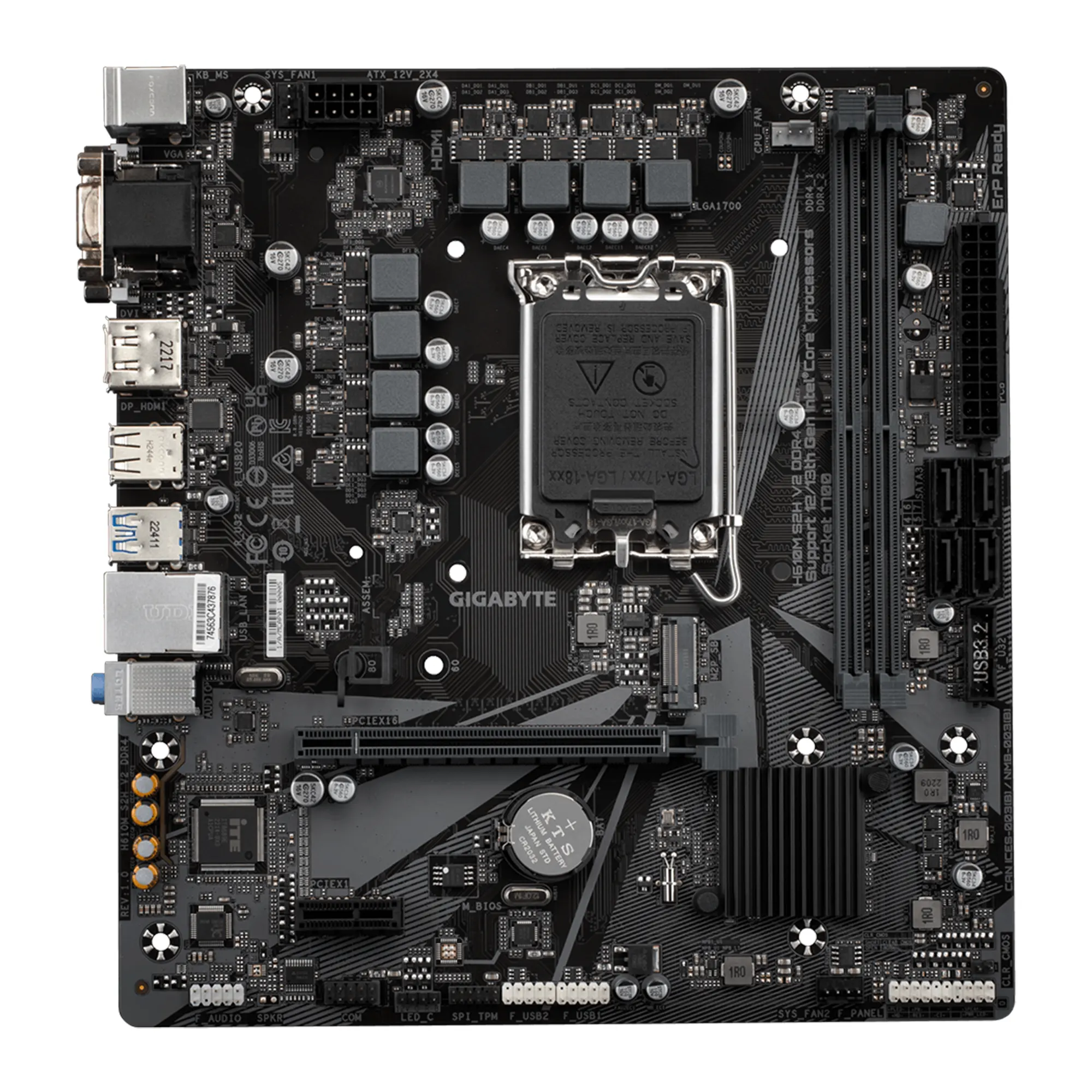 Купити Материнська плата GIGABYTE H610M S2H V2 DDR4 - фото 2