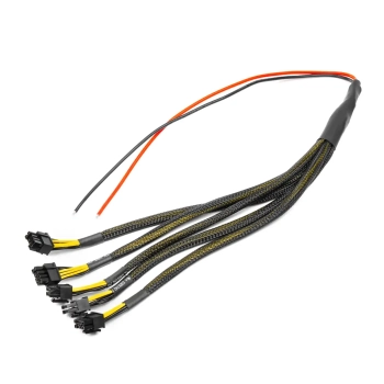 Купити Кабель для блоку живлення QUBE 5x6+2P 100cm VGA Black - фото 1