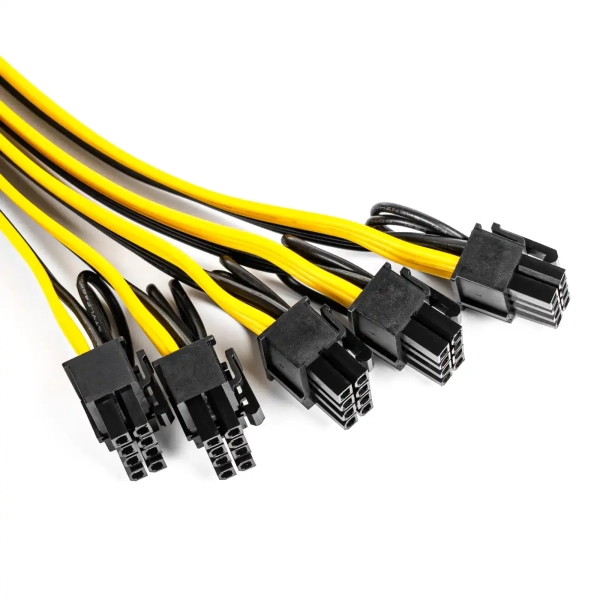 Купити Кабель для блоку живлення QUBE 5x6+2P 40cm VGA Black - фото 2