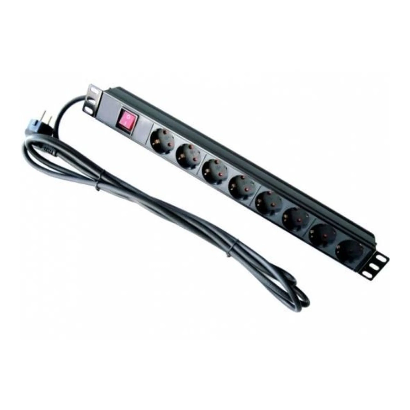 Купити Блок розеток Hypernet 8п 19'' вимк. 1,8м (SPP8-E) - фото 1