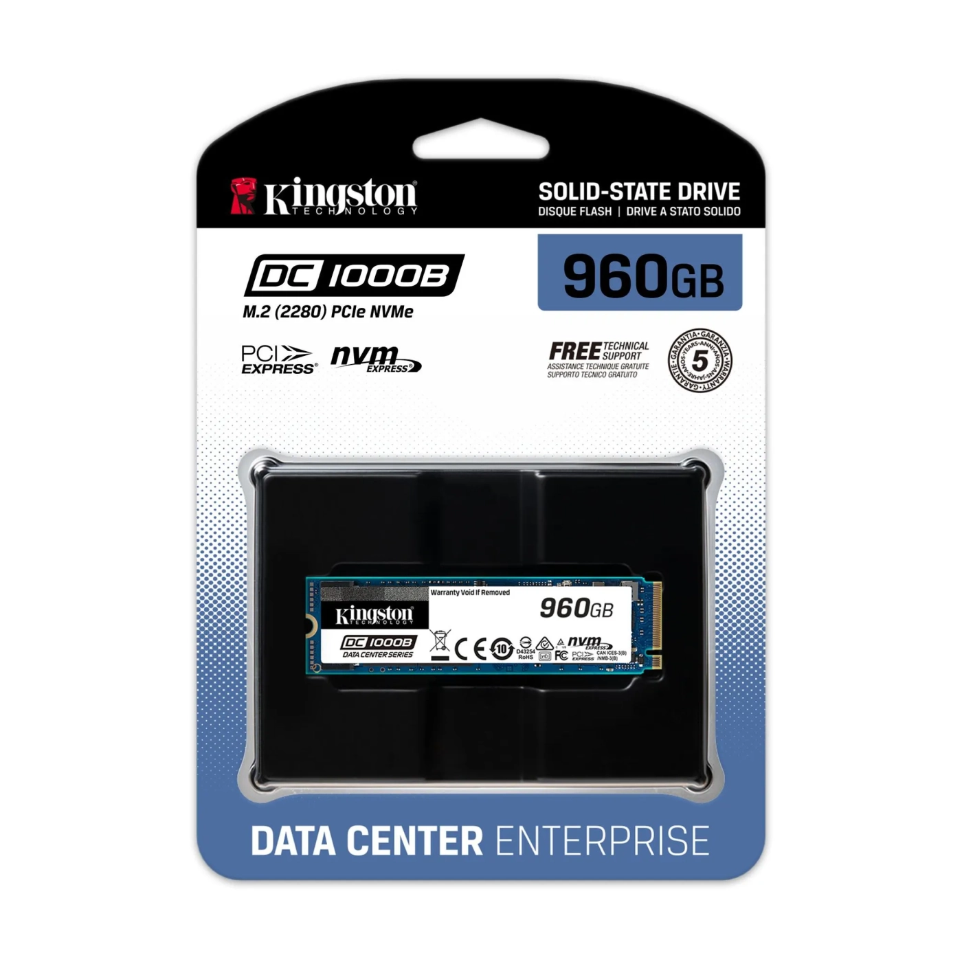 Купить SSD Kingston DC1000B 960GB M.2 NVMe PCIe 3.0 4x 2280 (SEDC1000BM8/960G) - фото 3
