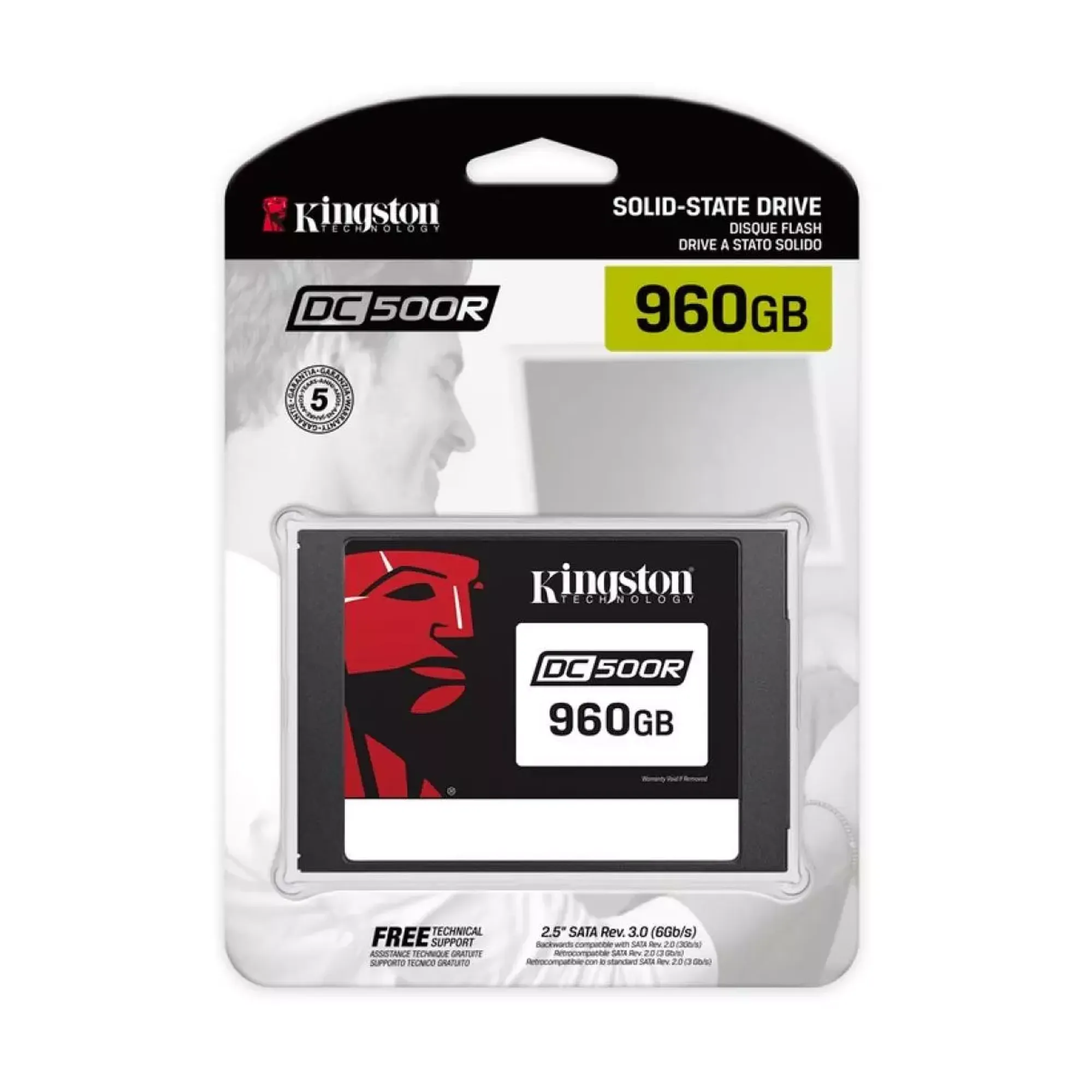 Купити SSD Kingston DC500R 960GB 2.5" SATAIII 3D TLC (SEDC500R/960G) - фото 3