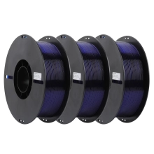 Купити PETG Filament (пластик) для 3D принтера CREALITY 3кг, 1.75мм, прозорий синій (3301030036x3) - фото 2