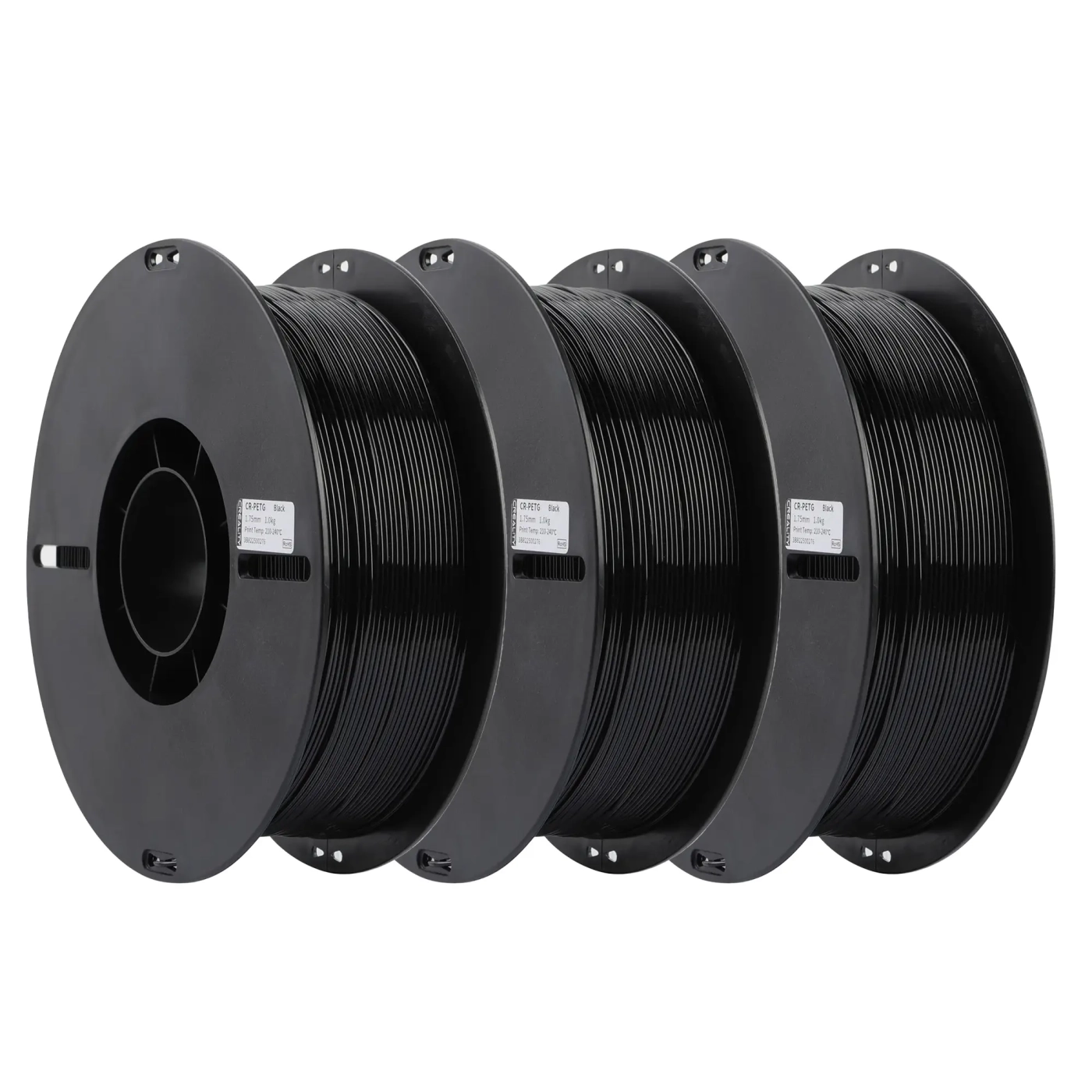 Купити PETG Filament (пластик) для 3D принтера CREALITY 3кг, 1.75мм, чорний (3301030035x3) - фото 2