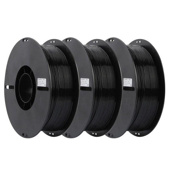 Купити PETG Filament (пластик) для 3D принтера CREALITY 3кг, 1.75мм, чорний (3301030035x3) - фото 2
