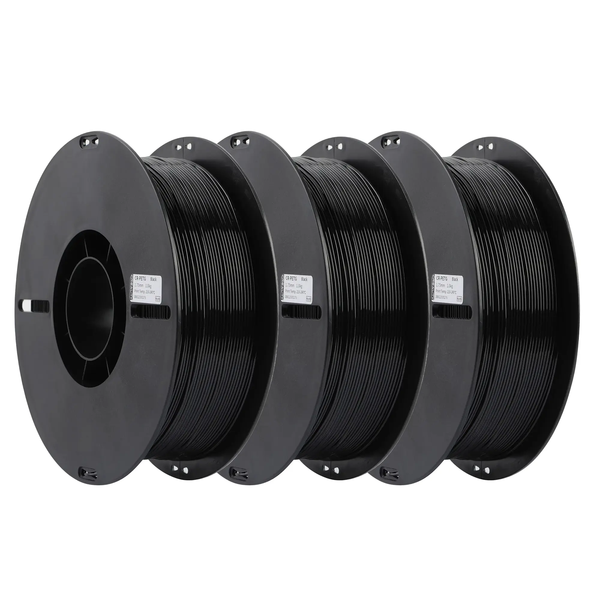 Купити PETG Filament (пластик) для 3D принтера CREALITY 3кг, 1.75мм, чорний (3301030035x3) - фото 2