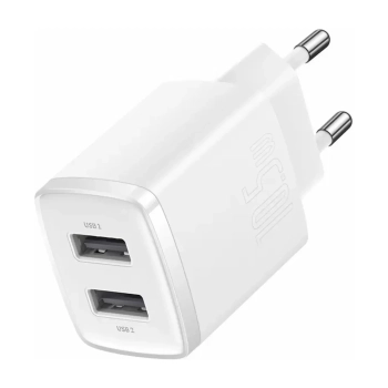 Купить Сетевое зарядное устройство Baseus Compact Charger 2U 10.5W EU White - фото 1