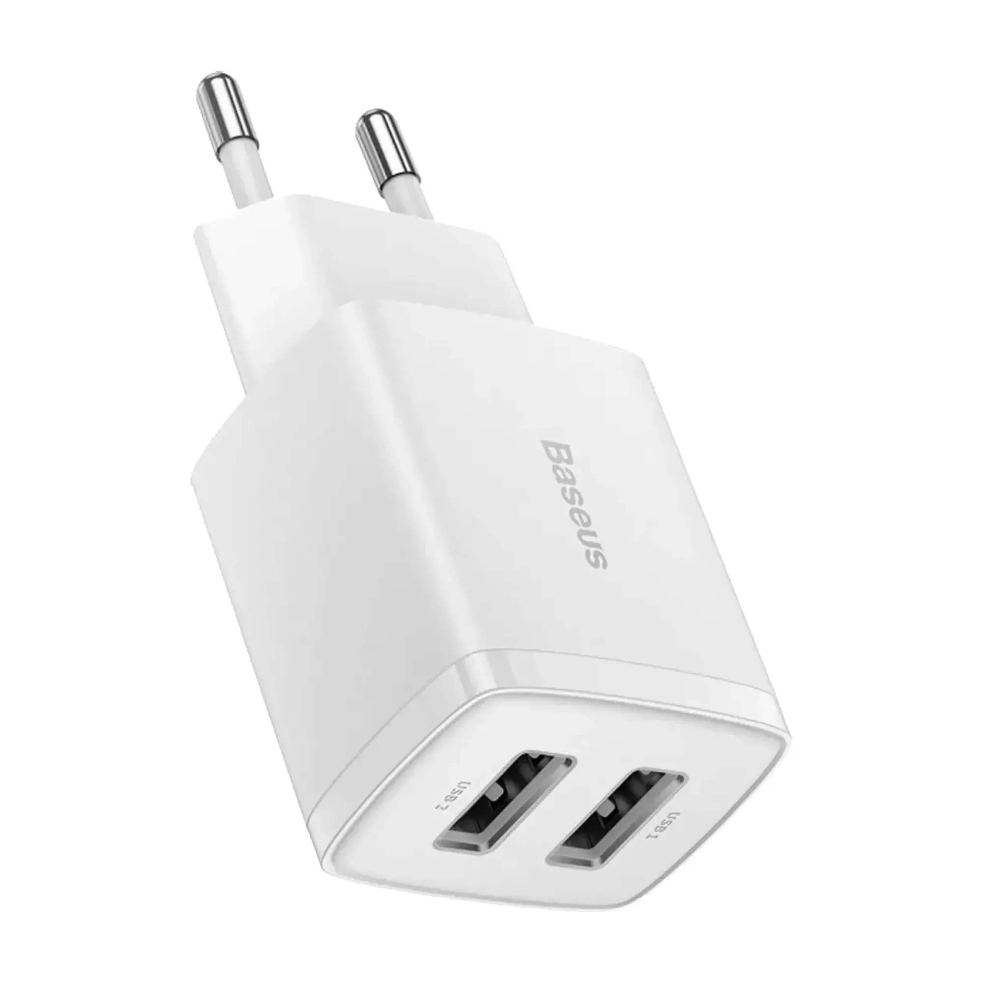 Купити Мережевий зарядний пристрій Baseus Compact Charger 2U 10.5W EU White - фото 4