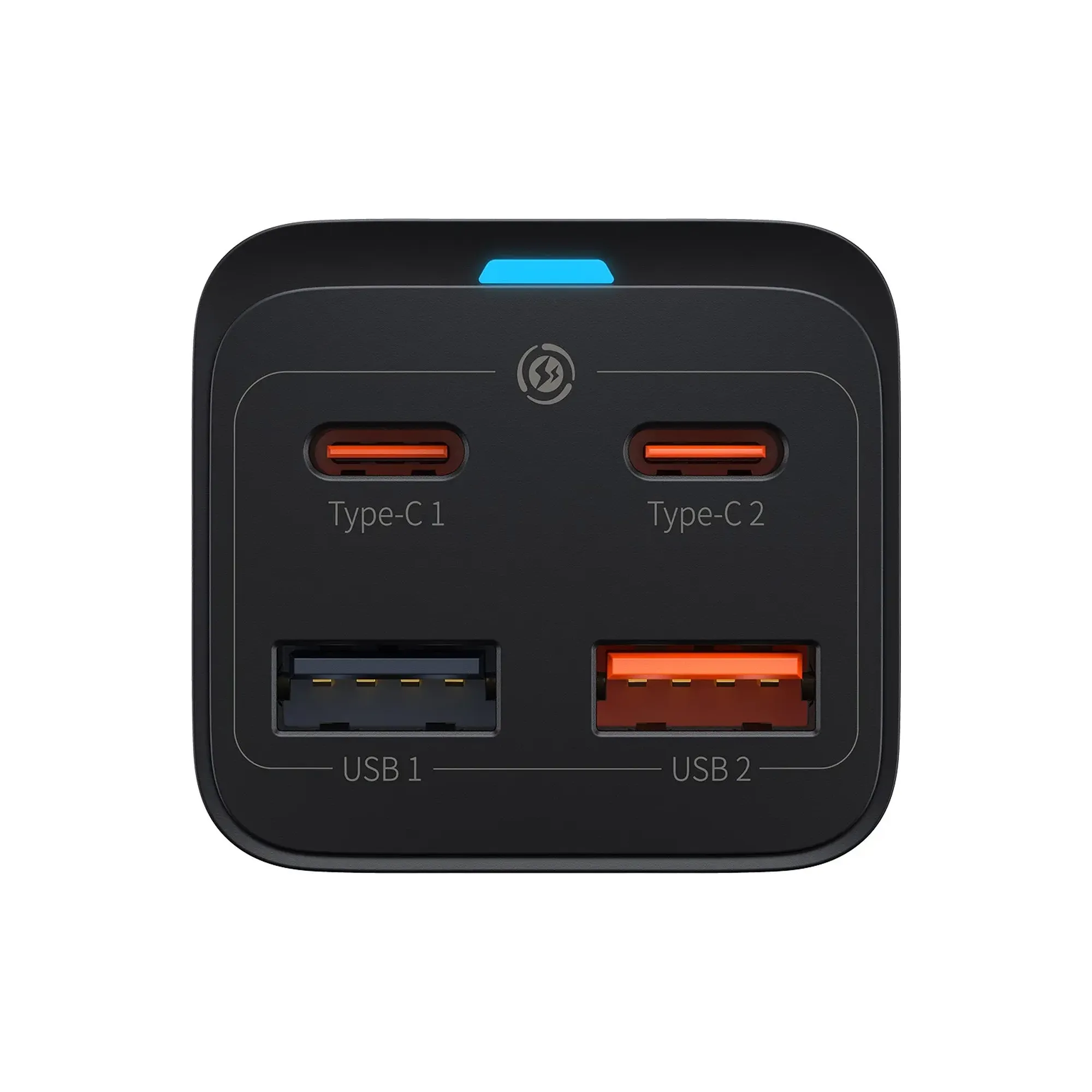 Купить СЗУ Baseus GaN3 Pro Desktop Fast Charger 2C+2U 65W (Cable Type-C to Type-C 100W(20V/5A) 1m) Black - фото 2