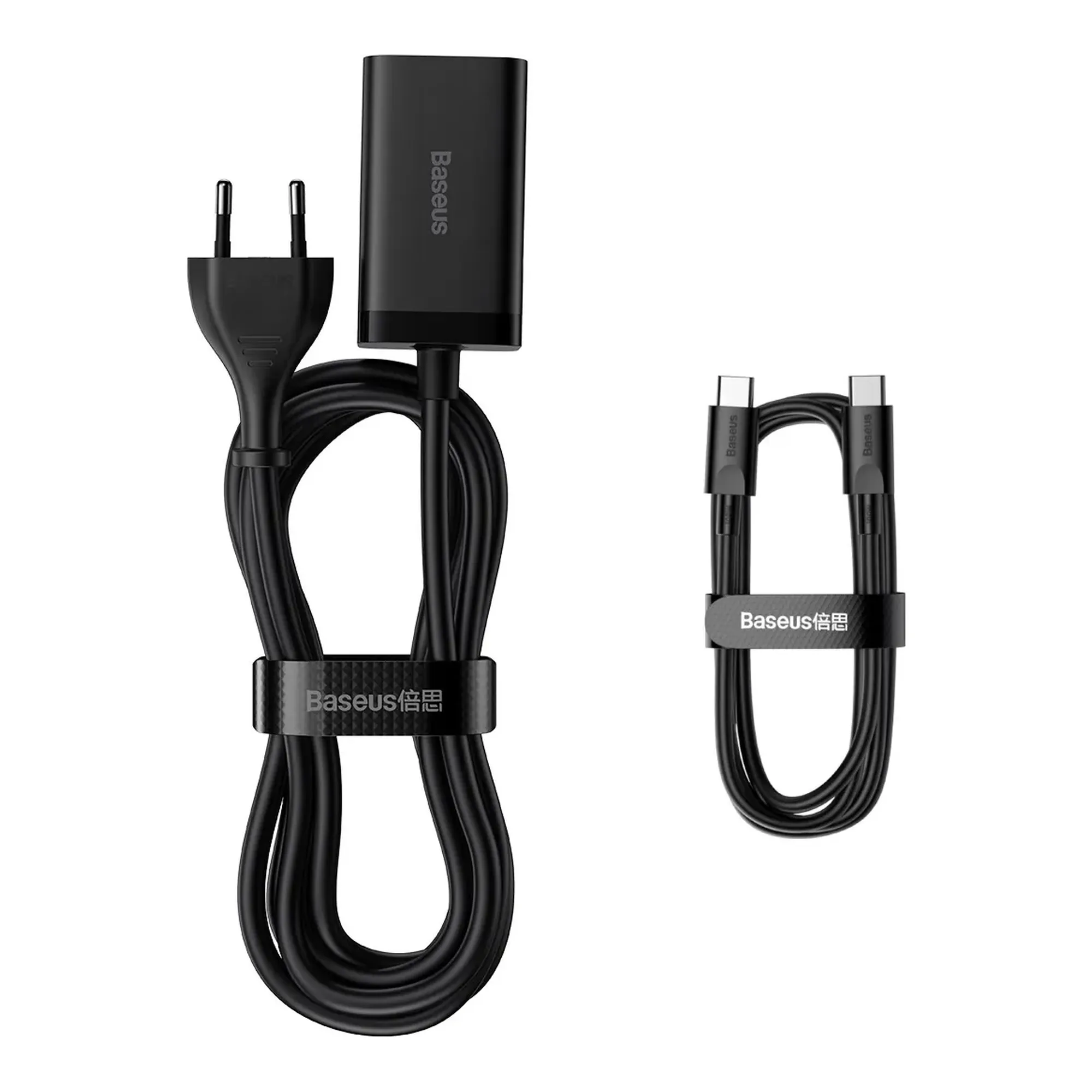 Купить СЗУ Baseus GaN3 Pro Desktop Fast Charger 2C+2U 65W (Cable Type-C to Type-C 100W(20V/5A) 1m) Black - фото 6