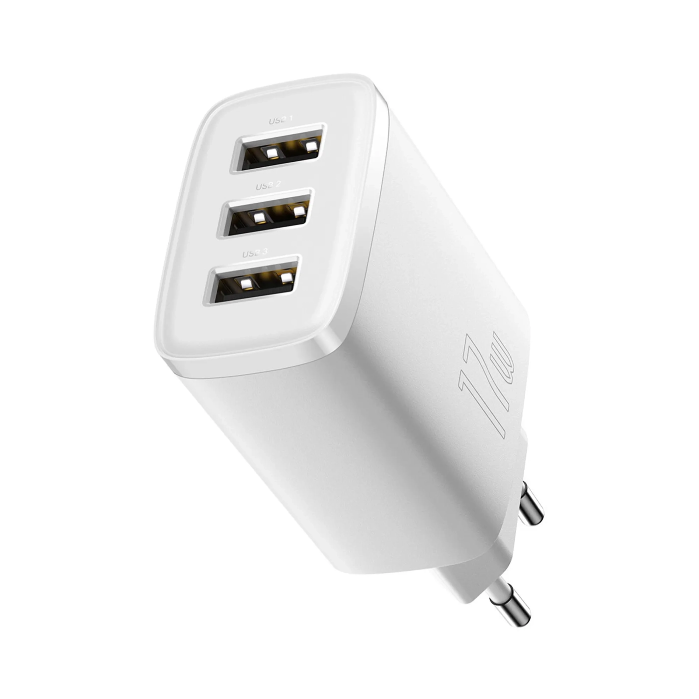 Купить Зарядное устройство 3xUSB 17W (USB-A) Белый Baseus - фото 1