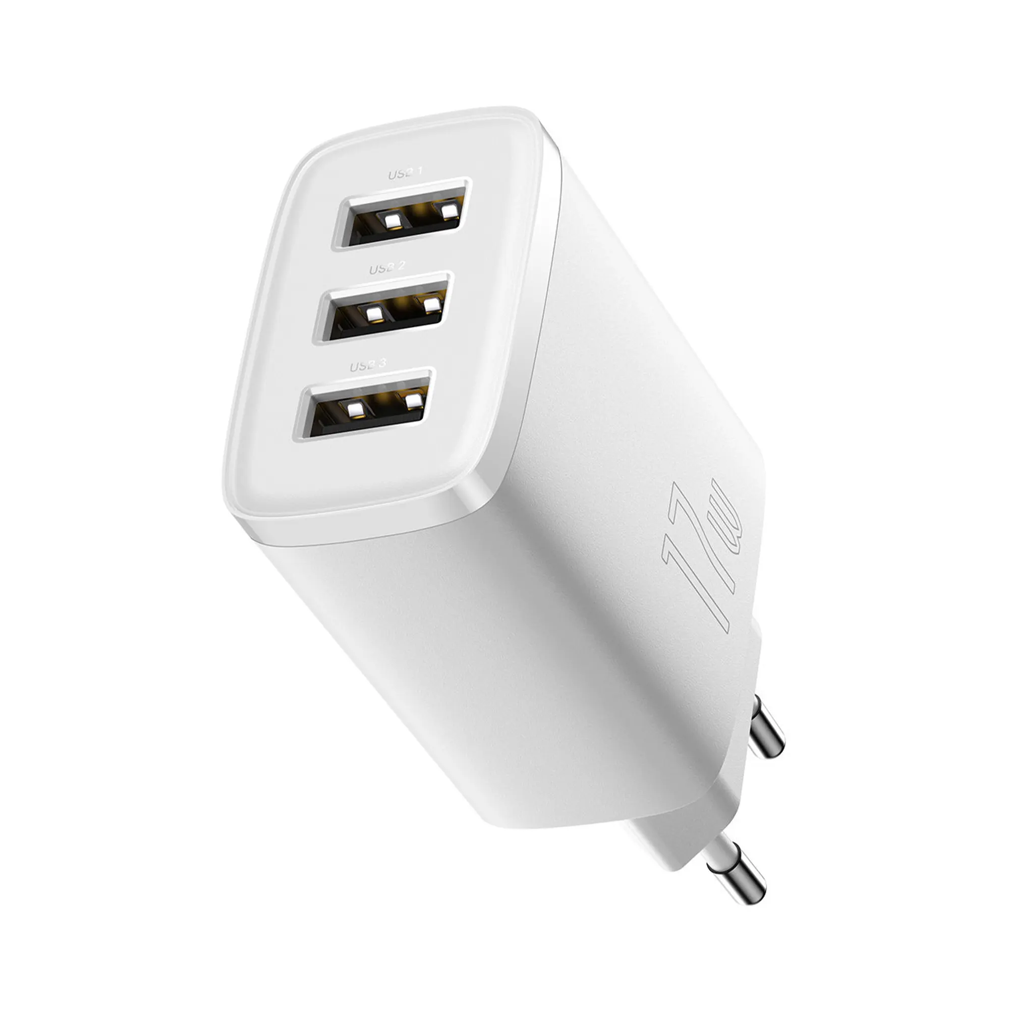 Купить Зарядное устройство 3xUSB 17W (USB-A) Белый Baseus - фото 1