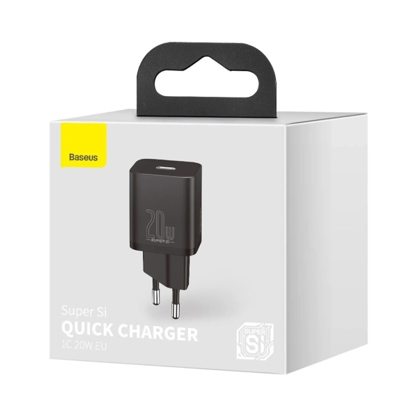 Купити Зарядний пристрій Baseus 1 Type-C 20W Чорний (CCSUP-B01) - фото 5