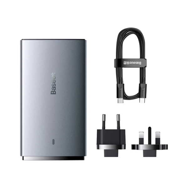 Купити Зарядний пристрій Baseus GaN5 Pro Ultra-Slim Fast Charger C U 65W (Overseas Edition) Gray - фото 4