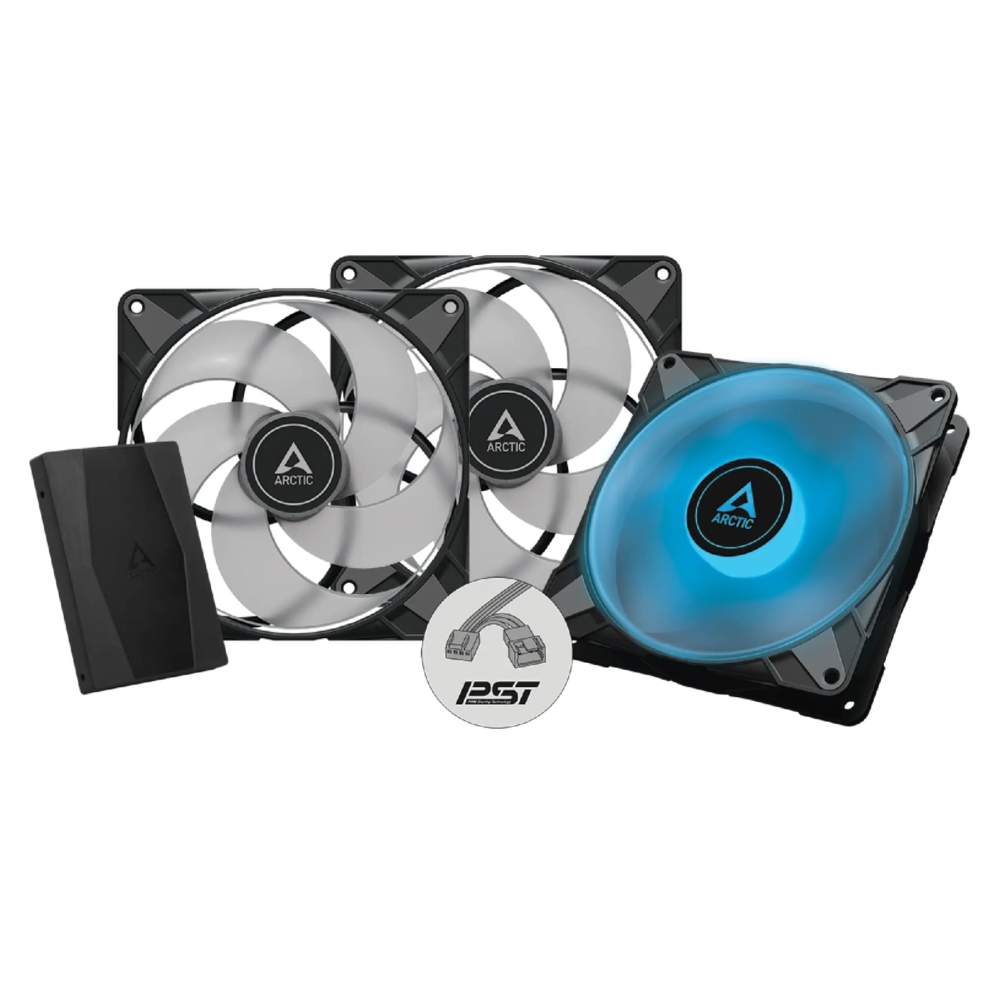 Купити Вентилятор Arctic P14 PWM PST RGB 3-Pack with Controller (ACFAN00256A) - фото 1