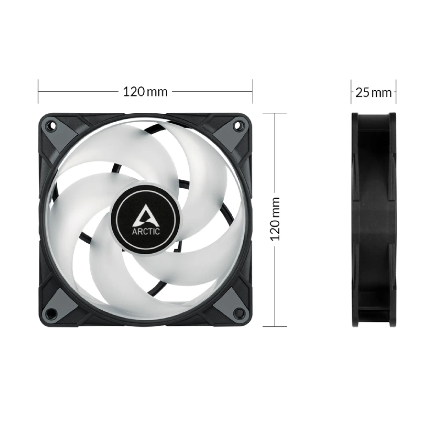 Купити Вентилятор Arctic P14 PWM PST RGB 3-Pack with Controller (ACFAN00256A) - фото 4