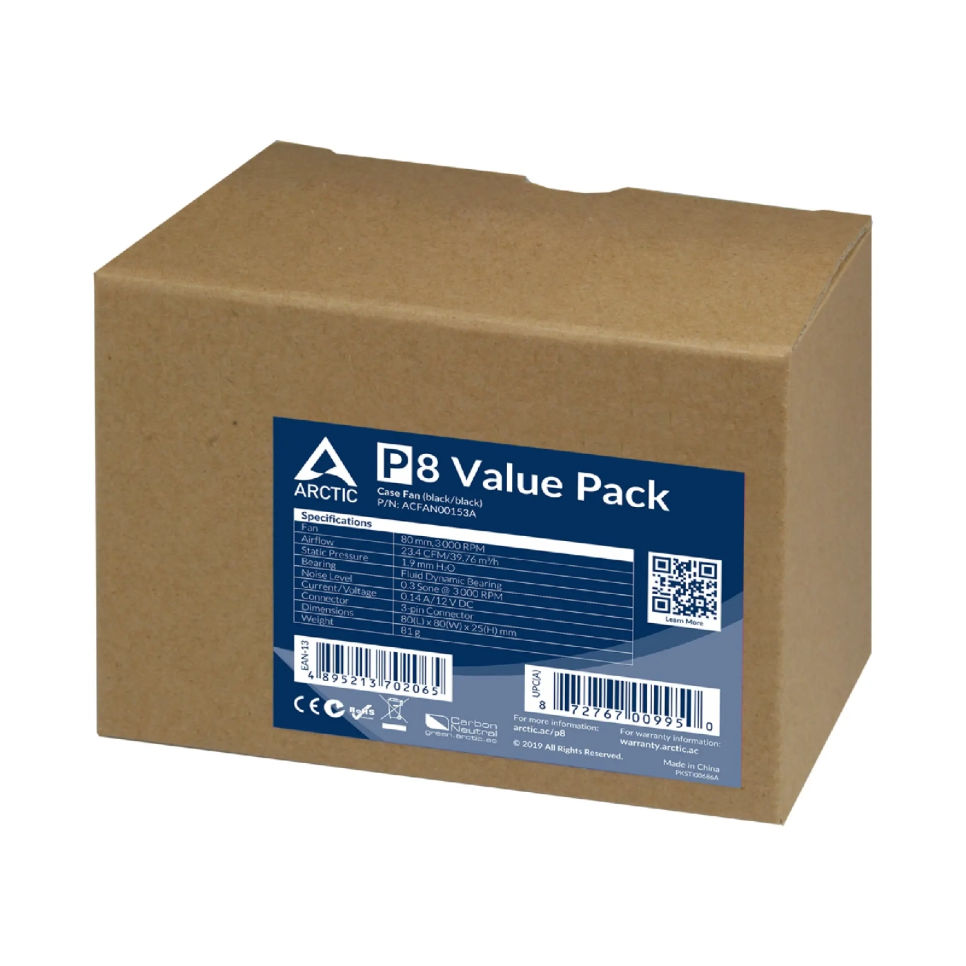 Купити Вентилятор Arctic P8 5-Pack (ACFAN00153A) - фото 3
