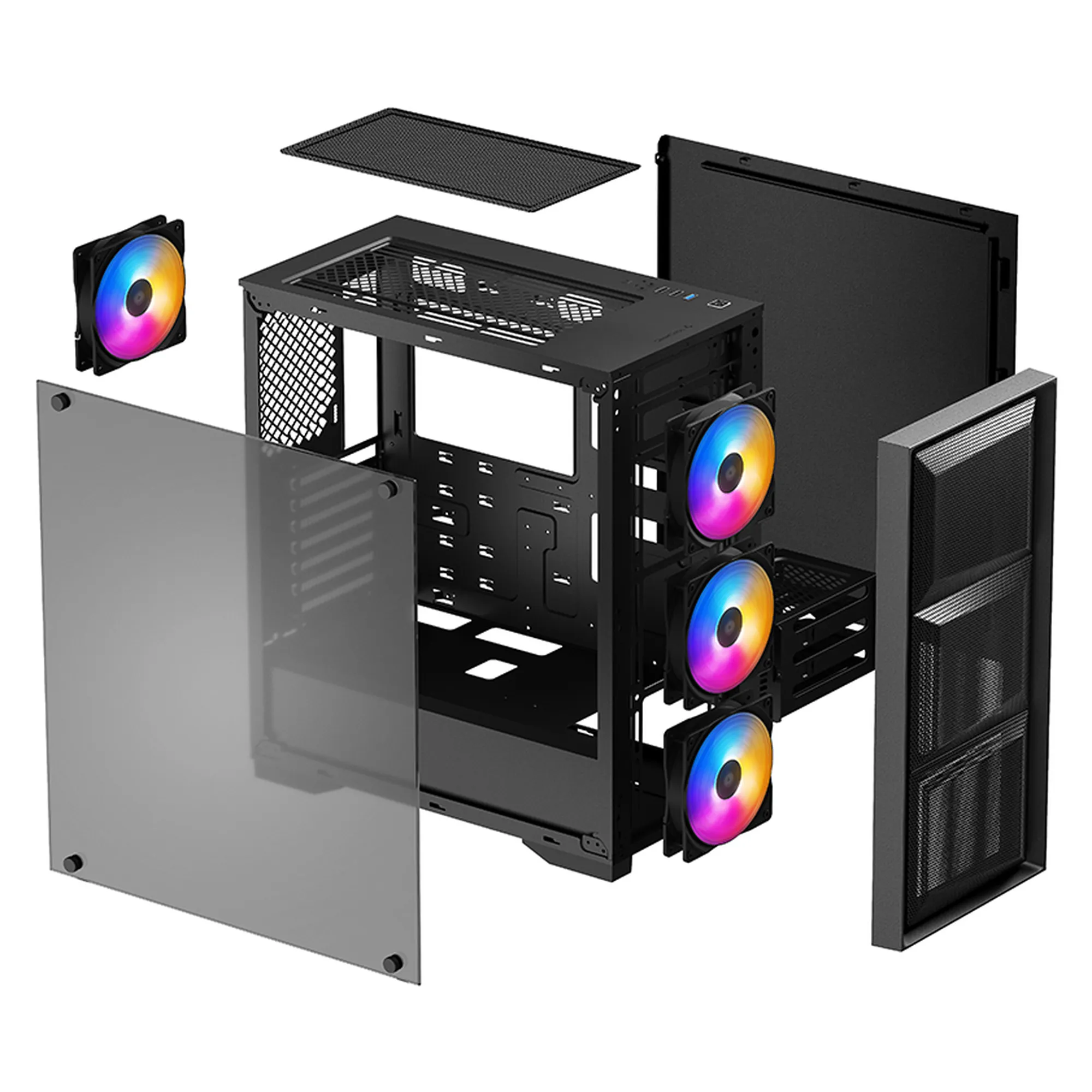 Купить Корпус DeepCool Matrexx 50 Mesh 4FS Black (DP-ATX-MATREXX50-MESH-4FS) - фото 16