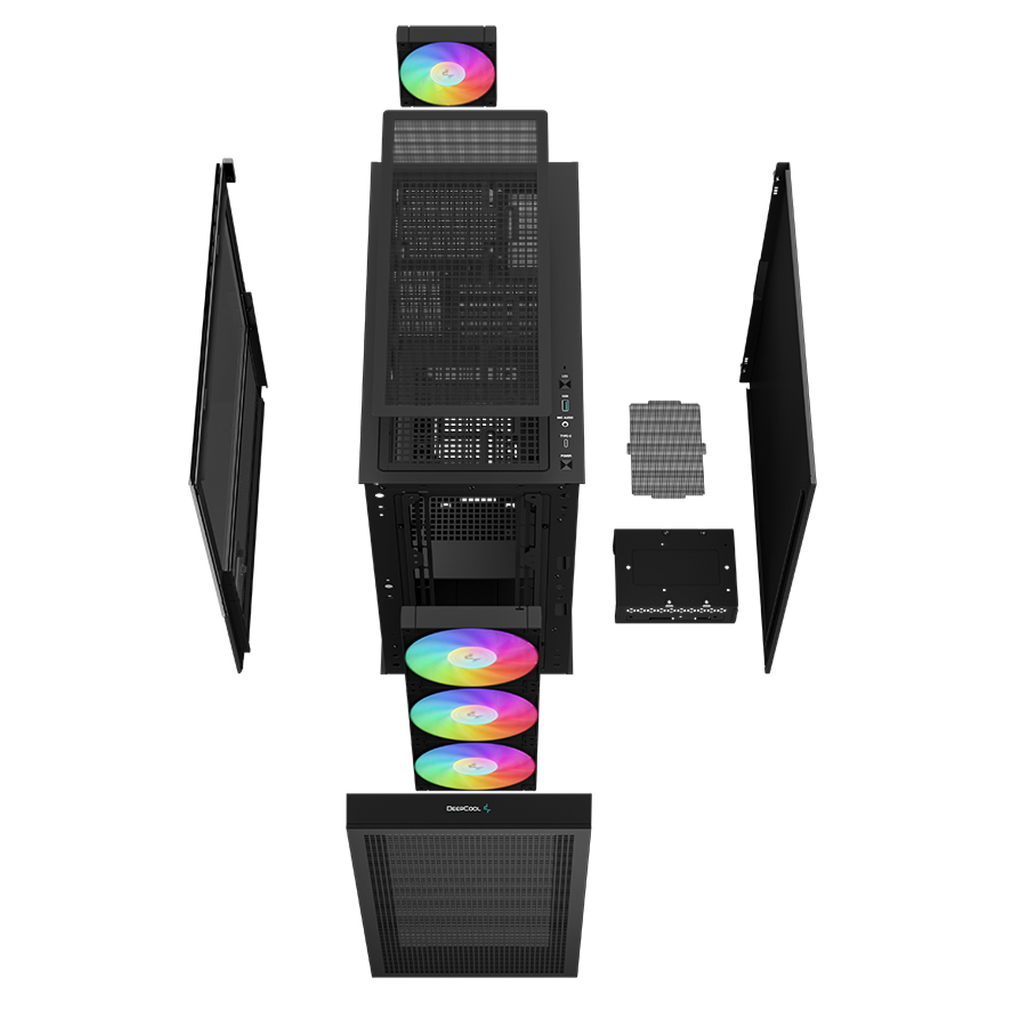 Купить Корпус DeepCool CH560 Digital Black (R-CH560-BKAPE4D-G-1) - фото 14