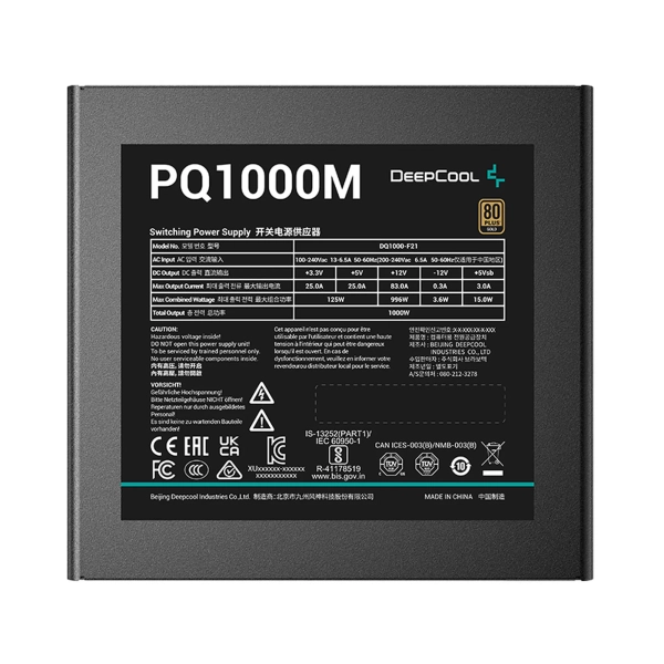 Купить Блок питания DeepCool PQ1000M (R-PQA00M-FA0B-EU) 1000W - фото 4
